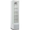 Allforfood Armadio frigorifero in lamiera verniciata bianca - per bibite - ventilato - mod. mils cooler 225v b - capacita' lt 221 - n. 1 porta a vetro - temperatura +1/+9°c - dim. cm l 45 x p 49,7 x h 188,1 - norma ce