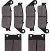 Yerbay Pastiglie freni Anteriore/Posteriore kit per Suzuki GSF 600 BANDIT 1995-1999 / Suzuki GSX 400 R/S/T/ZR/ZS/ZT 1994-1996 / Suzuki GSX 650 ST/SV/SW/SX Faired Bandit 1995-1999