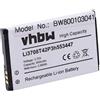 vhbw batteria sostituisce Li3707T42P3h553447, Li3708T42P3h553447 per smartphone cellulare (800mAh, 3,7V, Li-Ion)