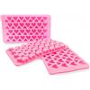 CNYMANY 3 pezzi Stampi per Caramelle in Silicone, CNYMANY Forma di Mini Cuore Vassoi per Cubetti di Ghiaccio Stampo per Cioccolato Gumdrop Gelatina - Rosa