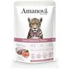 Amanova Adult Cat Umido Grain Free 85 gr - Salmone e Tacchino - Confezione da 12 pezzi - 1° ORDINE? scegli lo sconto BZR5 / BZR20 + 200 punti fedeltà