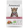 Amanova Sterilised Cat Salmone Fresco - 1,5 Kg - Cibo monoproteico gatto - 1° ORDINE? scegli lo sconto BZR5 / BZR20 + 200 punti fedeltà