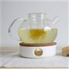 Tea Soul Supporto per teiera in porcellana e sughero