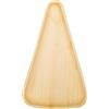 wisefood Pizza in foglia di palma, 25 pezzi, vassoio per pizza usa e getta, triangolare, 25 x 15 cm, stoviglie in foglia di palma biodegradabili, piatti usa e getta, ideali per pezzi di pizza