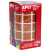 APLI Kids 11501-ROTOLO GOMETS QUADRATI 20MM MARRONE