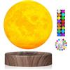 VGAzer Lampada lunare levitante,Lampada lunare galleggiante 3D LED Magnetico, Regali di Natale per Bambini Lover Friends Office Home Decor-6inch