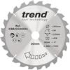 Trend Lama per Sega a Troncare per Legno, 260mm Diametro, 30mm Foro, 24 Denti, 2.5mm Taglio, -5° Angolo, metallo duro (TCT), Finitura Grezza, CSB/CC26024