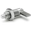 Ganter Normelemente Ganter Norm elementi | Rast legame - GN 612 - 10 | Bulloni diametro: 10 mm | 1 pezzi, argento, GN 612-10-M16X1,5-AK-NI