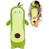 Tikwisdom Avocado, coccodrillo pera, avocado verde, simulazione avocado peluche bambola cuscino dormire, bambola, cuscino, cuscino giocattolo (clausola lunga 90 cm)