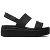 Crocs Brooklyn Low Wedge Black Sandalo Platform Donna