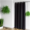 HomeMaison Tenda 100% Oscurante ignifuga, M1, Poliestere, Nero, 180 x 140 cm