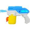 Alldoro 63078 - Pistola ad acqua elettrica Water Power ca. 22 cm, cannone ad acqua con luce, portata fino a 8 metri, per bambini dai 3 anni in su, blu