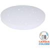 V-TAC PLAFONIERA TONDA 18W LUCE 3IN1 EFFETTO STELLATO IP20 VT-8418-S-LED217604