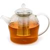 Bredemeijer Grande teiera in vetro da 1,5 litri con colino da tè in acciaio inox - caraffa in vetro lavabile in lavastoviglie