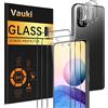 Vauki [3+3 Pezzi Pellicola Protettiva per Xiaomi Poco M3 Pro/Redmi Note 10 5G 6.5, 3 Pezzi Pellicola Vetro Temperato e 3 Pezzi Pellicola Fotocamera per Poco M3 Pro, 9H Hardness HD Anti-Graffio