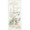 Bothy Threads Kit per punto croce, cotone, multicolore, One DWSP04, 29 x 13 cm, motivo floreale invernale, per adulti
