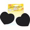 Kleiber - Toppe in Jeans termoadesive a Forma di Cuore, Nero