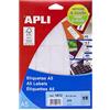 APLI 71y18 - Etichette stampabili, 26 x 54 mm, colore: Bianco