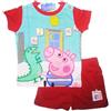 BABY DISTRIBUTION Pigiama maglia maglietta pantaloncino bimbo neonato Peppa Pig George rosso 12 m