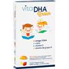 UGA VitaDHA Brain - Integratore di Omega-3 DHA Gusto Fragola e Limone - 30 Morbidine - Supporto per la Salute Cerebrale dei Bambini