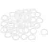 Ateliers28 - Set 10 Anelli in Plastica per Cristallo, Diametro 7, Colore Bianco, T10016120, Taglia Unica