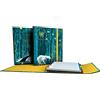 Grafoplás 88212650 - Raccoglitore 4 anelli con elastico, formato A4, chiusura a gomma, include ricambio e separatori, cartelli, collezione Diverse, North Polar