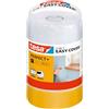 tesa Easy Cover Perfect+ Ricarica M - Ricarica 2in1 con pellicola e nastro adesivo in carta Washi - Per mascherare e coprire durante i lavori di pittura - 33 m x 55 cm