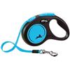 Flexi Guinzaglio Classic S Nastro 5m Fino a 15kg Blu Neon