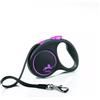 Flexi Guinzaglio Design nero L Nastro 5m fino a 50kg Rosa