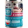 Frendi a pezzi in salsa delicata con vitello 400 g per un cane