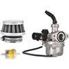 GOOFIT PZ19 Carburatore con Filtro Aria Sostituzione per Chinese 50cc 70cc 90cc 110cc 125cc ATV Scooter Dirt Bike