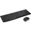 Logitech MK270 Combo Tastiera e Mouse Wireless per Windows, Layout Inglese QWERTY - Nero