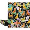 Grafoplás 88172641. Raccoglitore 4 anelli, A4, anelli misti 40 mm, plastificato Soft anti-impronte, Collezione Free Life, Leopard