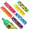 Nezyo 6 Mini Evidenziatori a Forma di Caramella Penne Colorate con Punta a Scalpello Pennarelli con Stampe di Frutta Cancelleria Divertente per Scuola Regalo per Compleanno di Bambini, 6 Stili