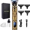 LUQUEN Tagliacapelli Uomo Professionale,Macchinetta per Capelli Senza Fili,Rasoio Elettrico barba Display a LED,Precisione T-Lama, Ricarica Rapida,Portatile Taglia Capelli Uomo per Kit Regalo