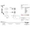 Bongio - Bowling Parte incasso per Gruppo lavabo 3 fori art. 9768/BW