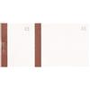 Exacompta 96301E - Confezione da 10 blocchi venditori, formato orizzontale, 6,6 x 13,5 cm, 100 fogli numerati da 1 a 100, con striscia di colore bistro
