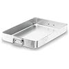Lacor Teglia da Forno con Manici ripiegabili, Alluminio, Argento, 65 x 43 x 7.9 cm