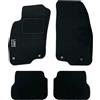 Auto Accessori Lupex | Set 4 pezzi Tappetini auto Compatibili con Punto Evo (2009-2012) con 4 Clip di Fissaggio | Tappeti Sagomati in Moquette con Ricamo Lato Guida | Fondo Antiscivolo
