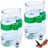WEIWUXIAN Mangiatoia per Uccelli Automatica, 2 Pezzi Dispenser per Pappagalli, Mangiatoia Uccelli Alimentatore Automatico, Uccelli Alimentatore Automatico per Pappagalli, Bird Supplies, 13.4 x 7.5 x 3.2 CM