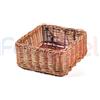 FERLABEL CESTO RETTANGOLARE CON STRUTTURA IN ACCIAIO 23X23X9,5 (CONF. DA 2 PEZZI)