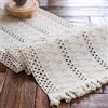 Weldomcor Runner da Tavolo in Macramè Vintage Runner Elegante da Tavola Cotone Rustico Runner Boho Chic Decorazione da Tavola per Matrimonio Beige, 30 x 180cm