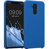 kwmobile Custodia Compatibile con Huawei Mate 20 Lite Cover - Back Case per Smartphone in Silicone TPU - Protezione Gommata - blue reef