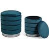 Fashion Commerce Set di 2 Pouf Darina Navyus