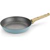 BRA Nordik | Padella 24 cm, Alluminio forgiato con antiaderente, Adatta a tutti i tipi di piani cottura, induzione inclusa