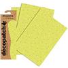 décopatch Decopatch C687O - 1 BUSTA da 3 fogli di carta stampata 30x40 cm, cuori su sfondo verde