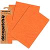 Décopatch C466O - 1 BUSTA da 3 fogli di carta stampata 30x40 cm, cracklé arancione