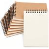 HAKACC Blocco note a foglio bianco con spirale, formato A6, piccolo taccuino da 80 fogli, quaderno per appunti, diario, blocco da disegno, 8 pezzi