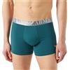 Emporio Armani Boxer Shiny Logoband, Boxer Uomo, Blu (Mediterranean), S