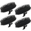 Segbeauty 4pcs Shampoo Pennello, Segbeauty Cuoio Capelluto Spazzola Nero Doccia Pettine per Crescita dei capelli Barba Pet Grooming - Forma di fiore